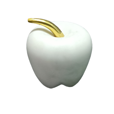 Marble and Gold Stem Apple SMALL 8x6.5cm
