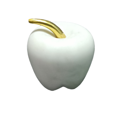 Marble and Gold Stem Apple LARGE 15x10cm