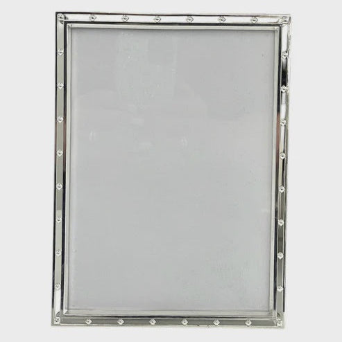 MILANO Floating Stud Silver Photo Frame 5 X 7"