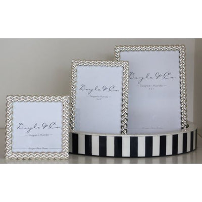 LUXE Plaited Silver Frame 5x7