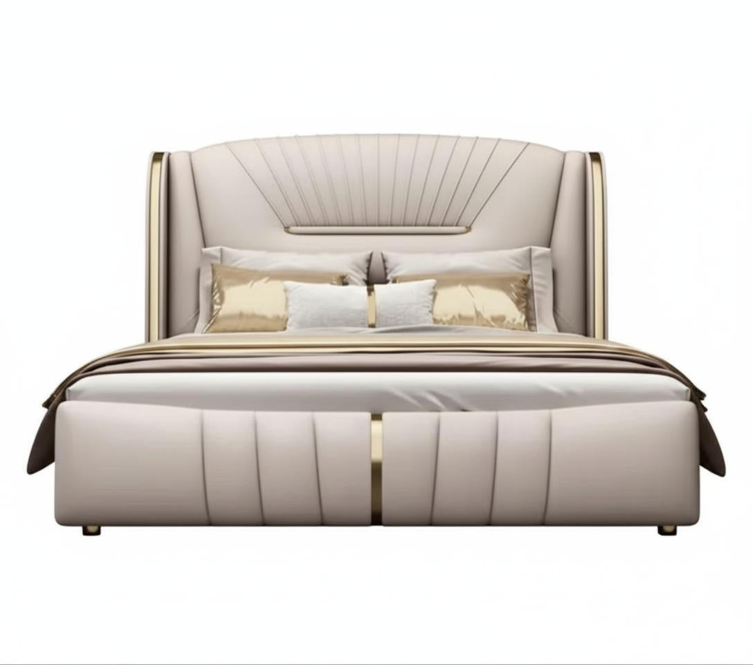 Preston King Size Leather Bed