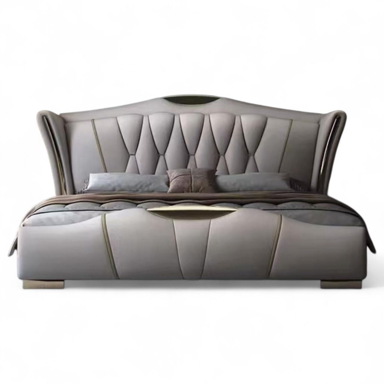 Serena King Size Leather Bed