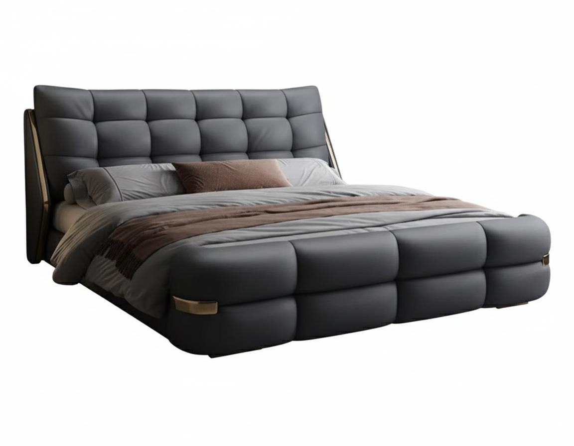 Orleans King Size Leather Bed