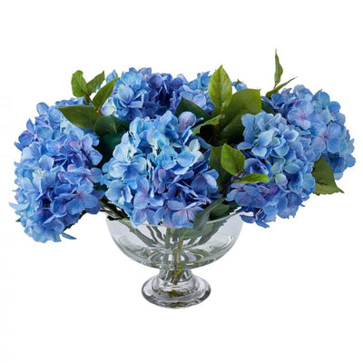 ROGUE HYDRANGEA-DAHLIA BOWL BLUE/GLASS 50X50X41CM