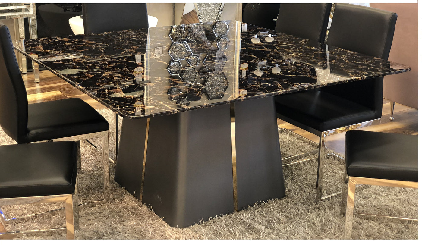 Lexus Square Marble Top Dining Table (C1088)