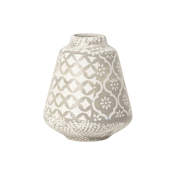 Mawson Ceramic Taupe Patchwork Vase Small