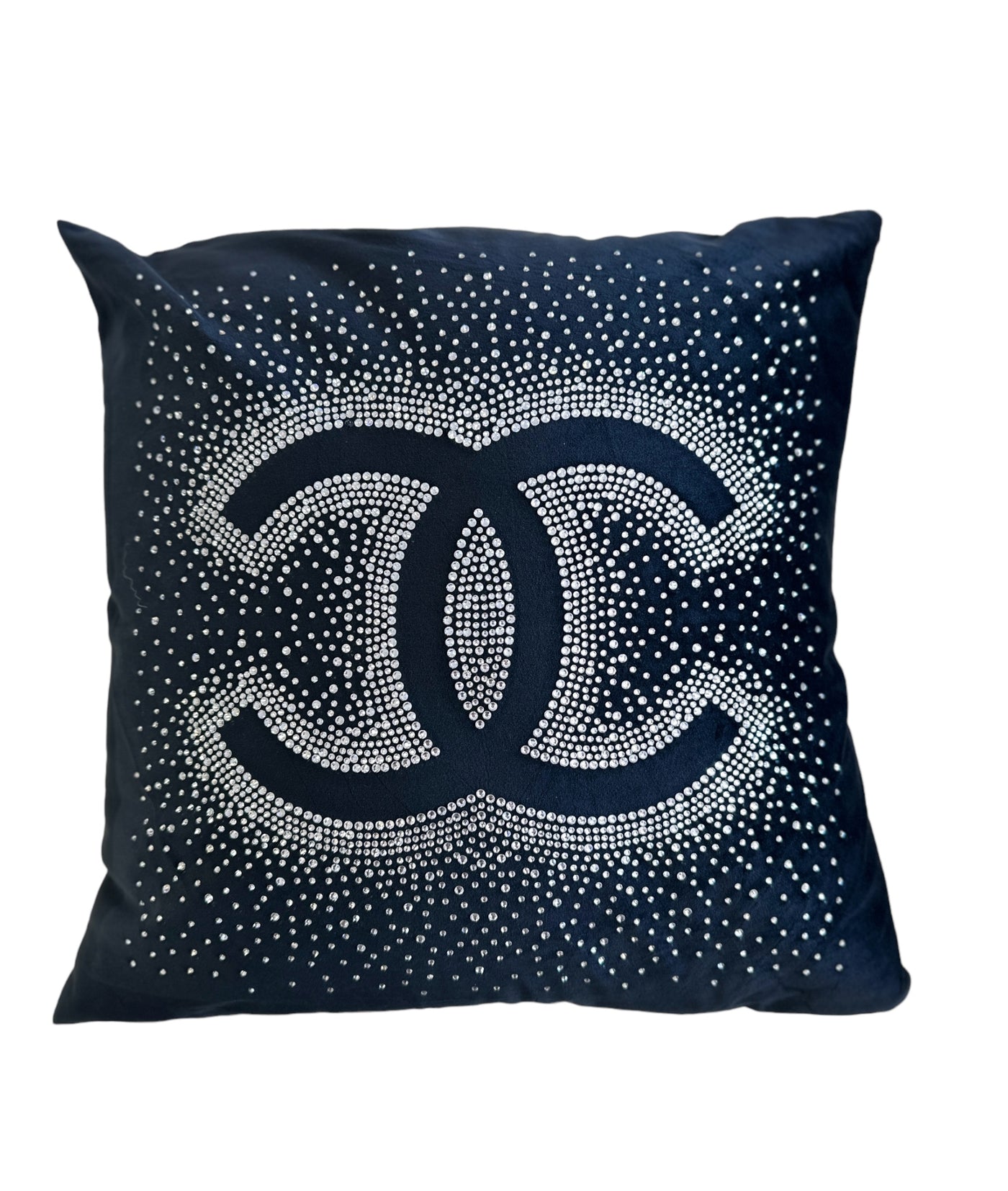 C Logo Glitter Cushion