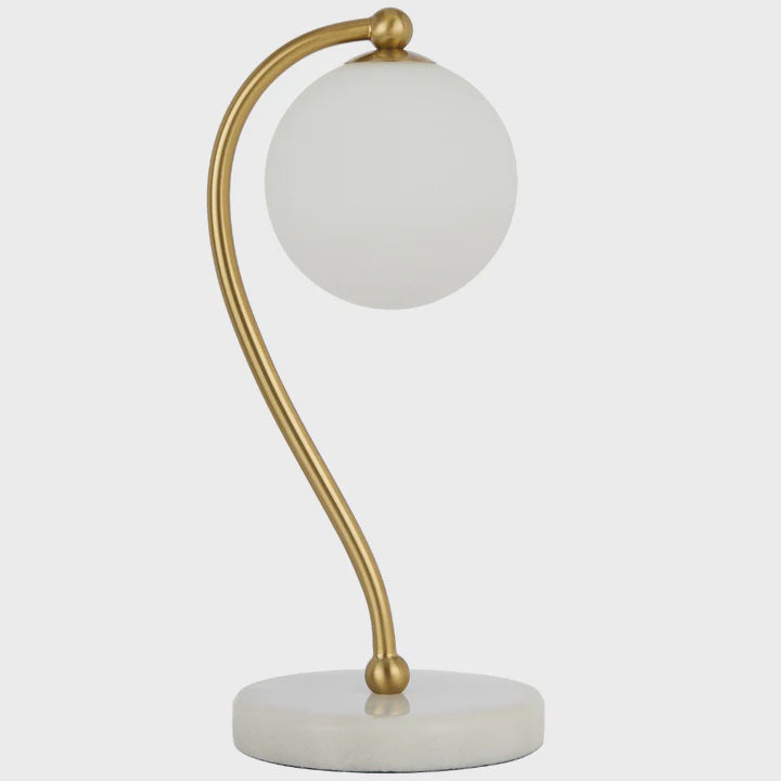 Felton Table Lamp with White Marble Base