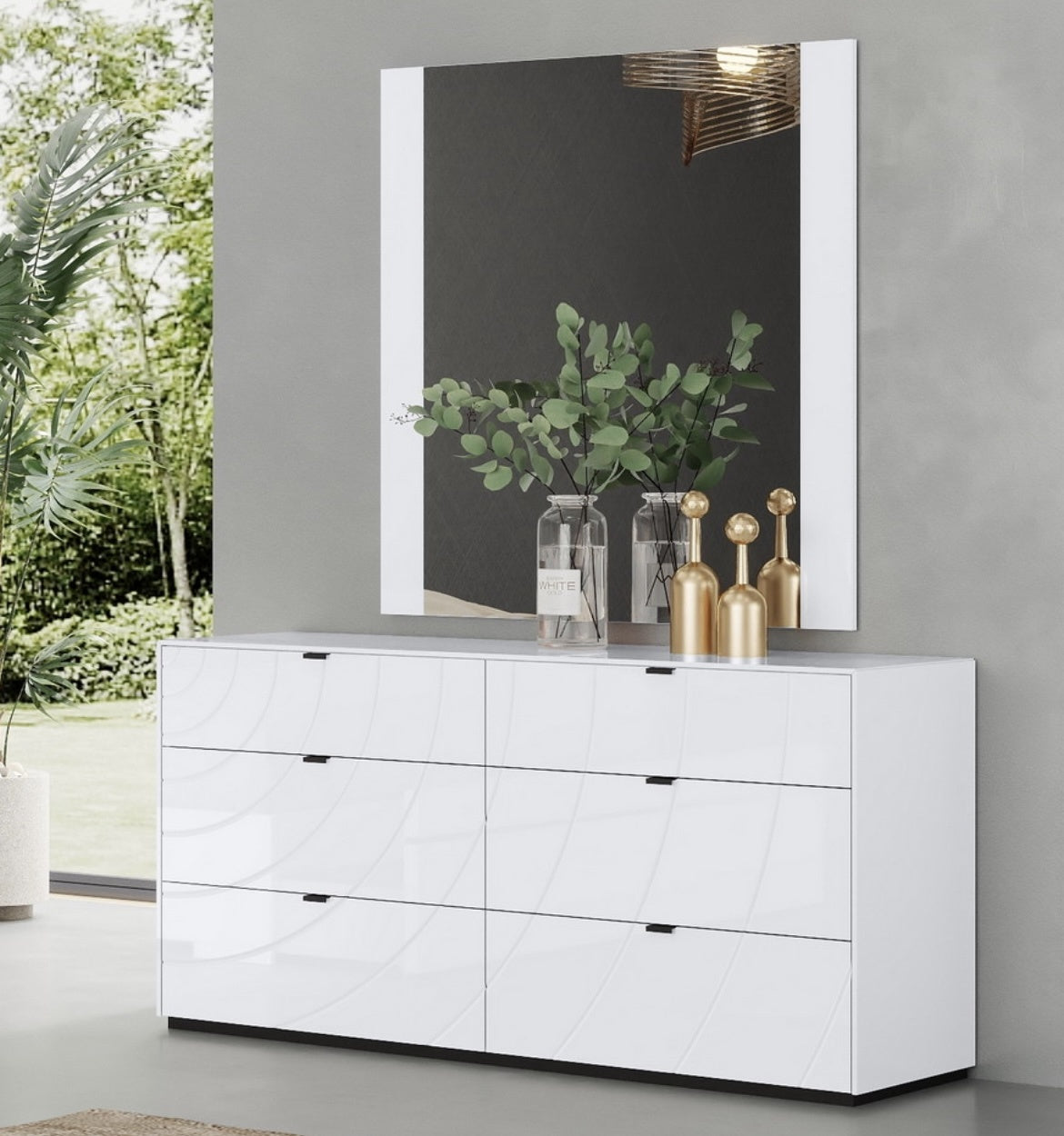 Mara Dressing Table with Mirror