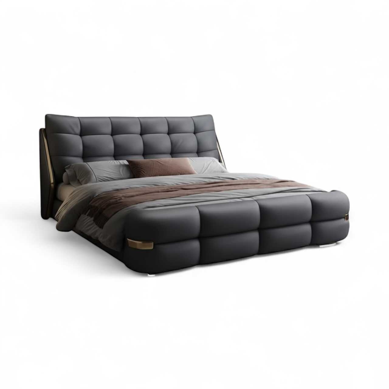 Orleans King Size Leather Bed