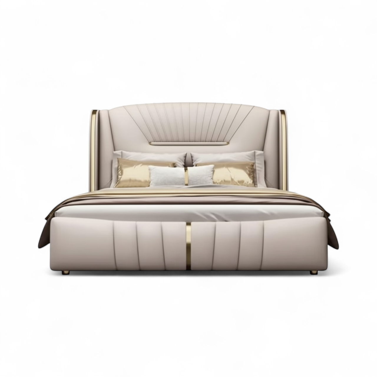 Preston King Size Leather Bed