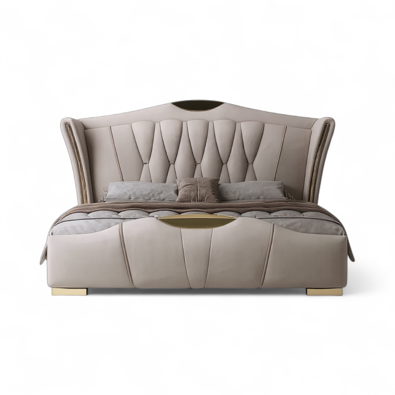 Serena King Size Leather Bed