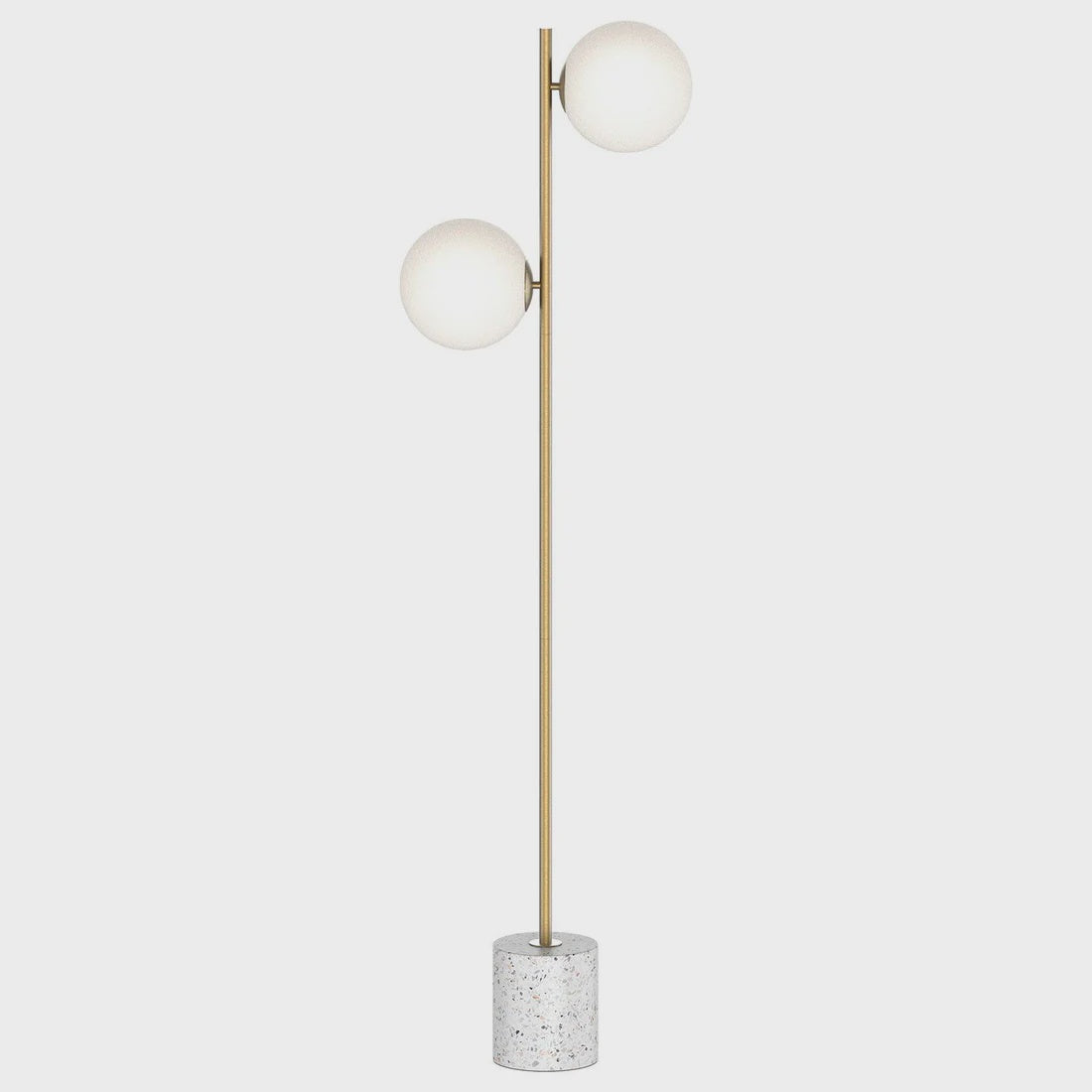 Sophia 2 Light Opal & Terrazzo Floor Lamp