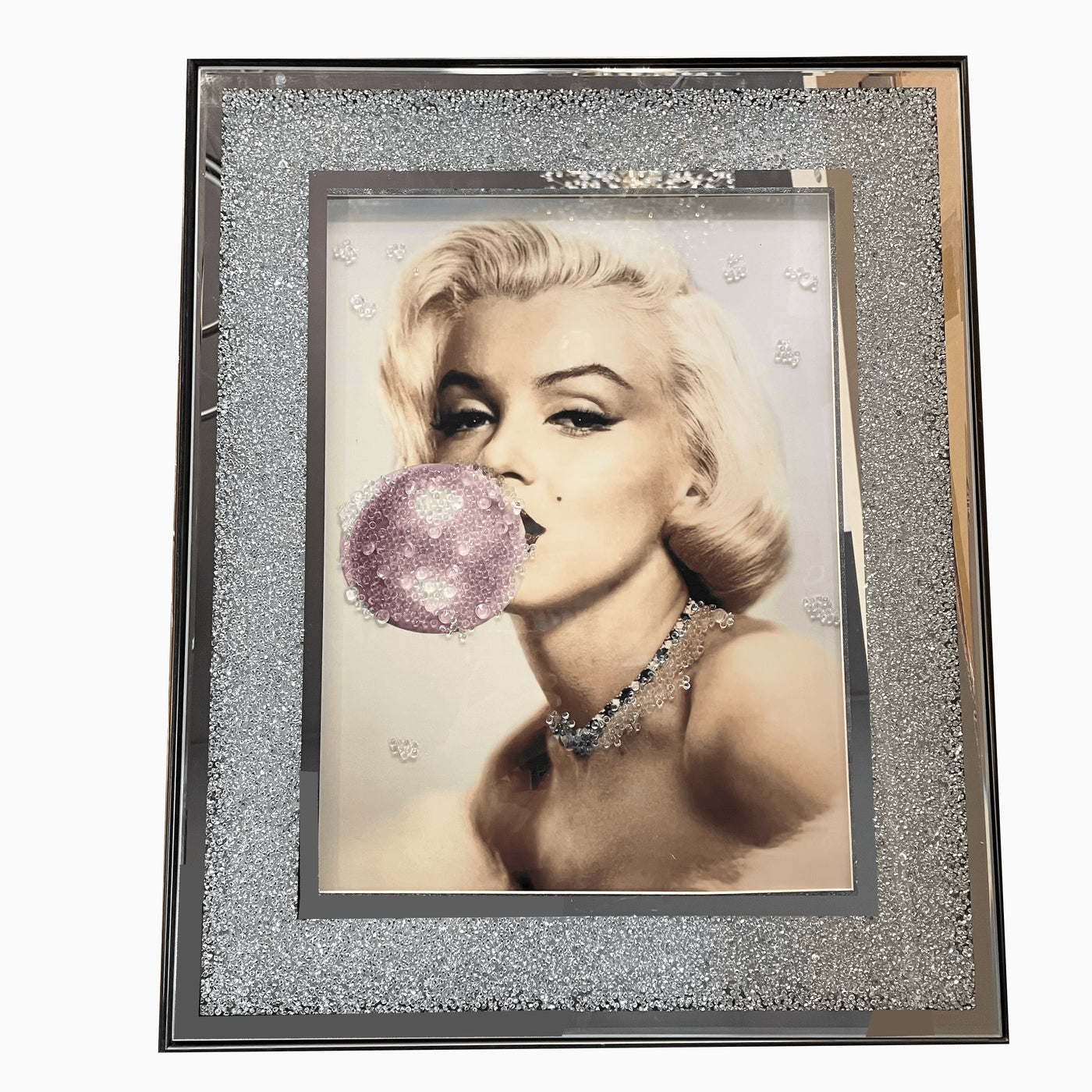 MARILYN PINK CRYSTAL WALL ART