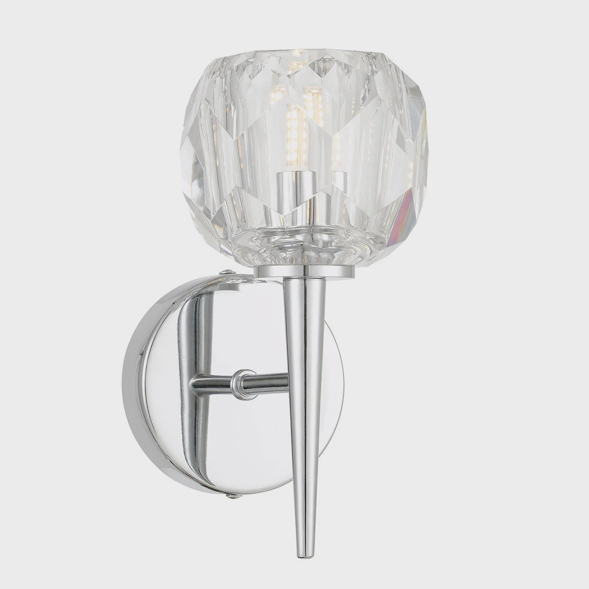 Zaha 1Lt Wall Light (Chrome)