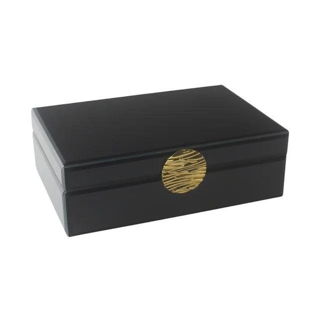 Nola Black Jewellery Box Rectangle Small