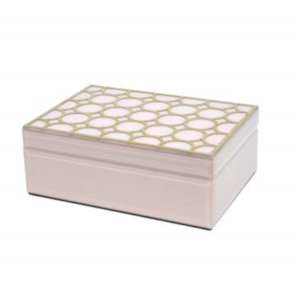 Frazer Pink Gold Rect Box LGE