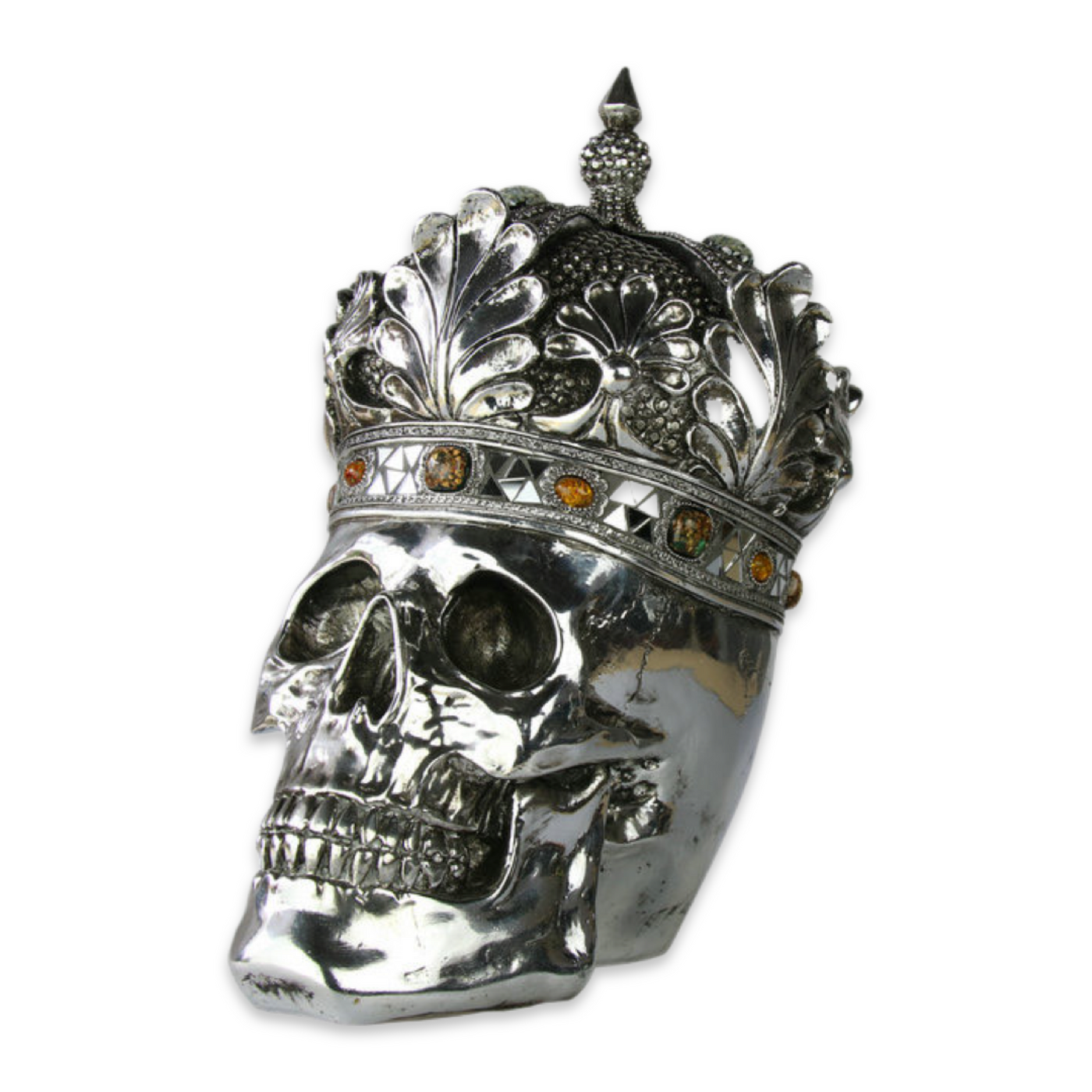 Silver Skull Ornament