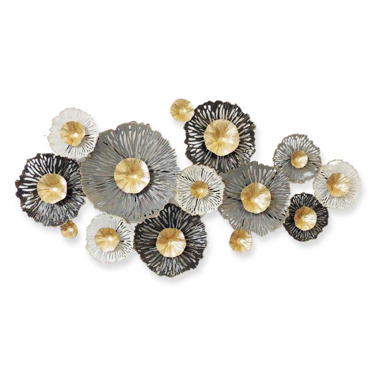 Golden Blossom Metal Wall Art Hollywood Interiors