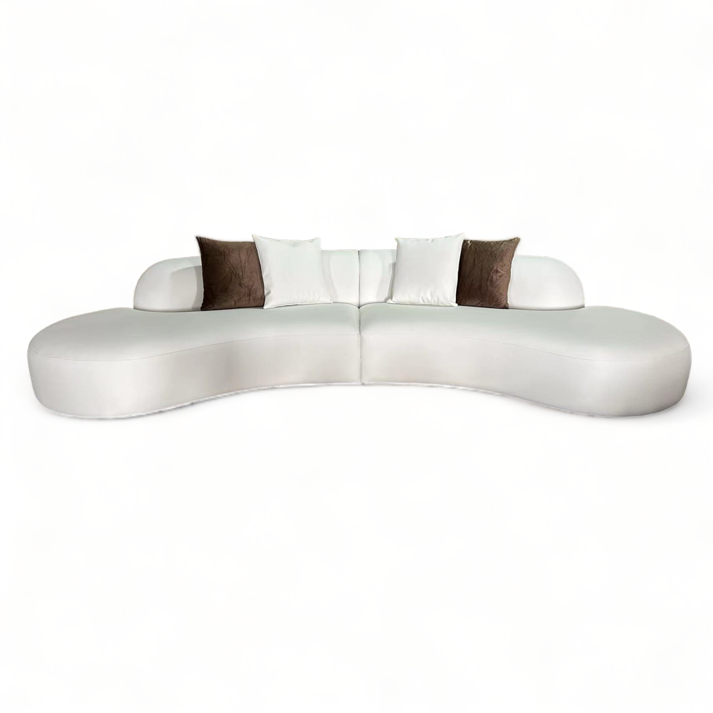 Jovine Fabric Curve Sofa