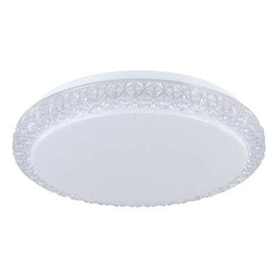 Delilah Oyster 18W LED Tri-col Opal/Crystal Efficiency