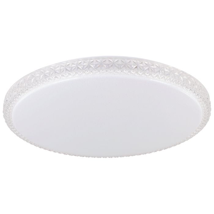 Delilah Oyster 36W LED Tri-col Opal/Crystal Efficiency