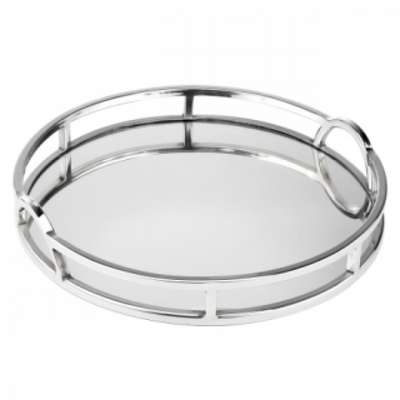 Round Mirror Tray Arch Handles - Small
