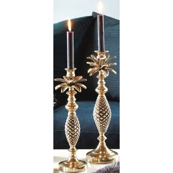 Palm Gold Candle Holder Large