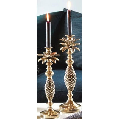 Palm Gold Candle Holder Small