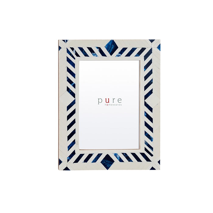 Moonah Resin Blue White Frame 18x13 LGE