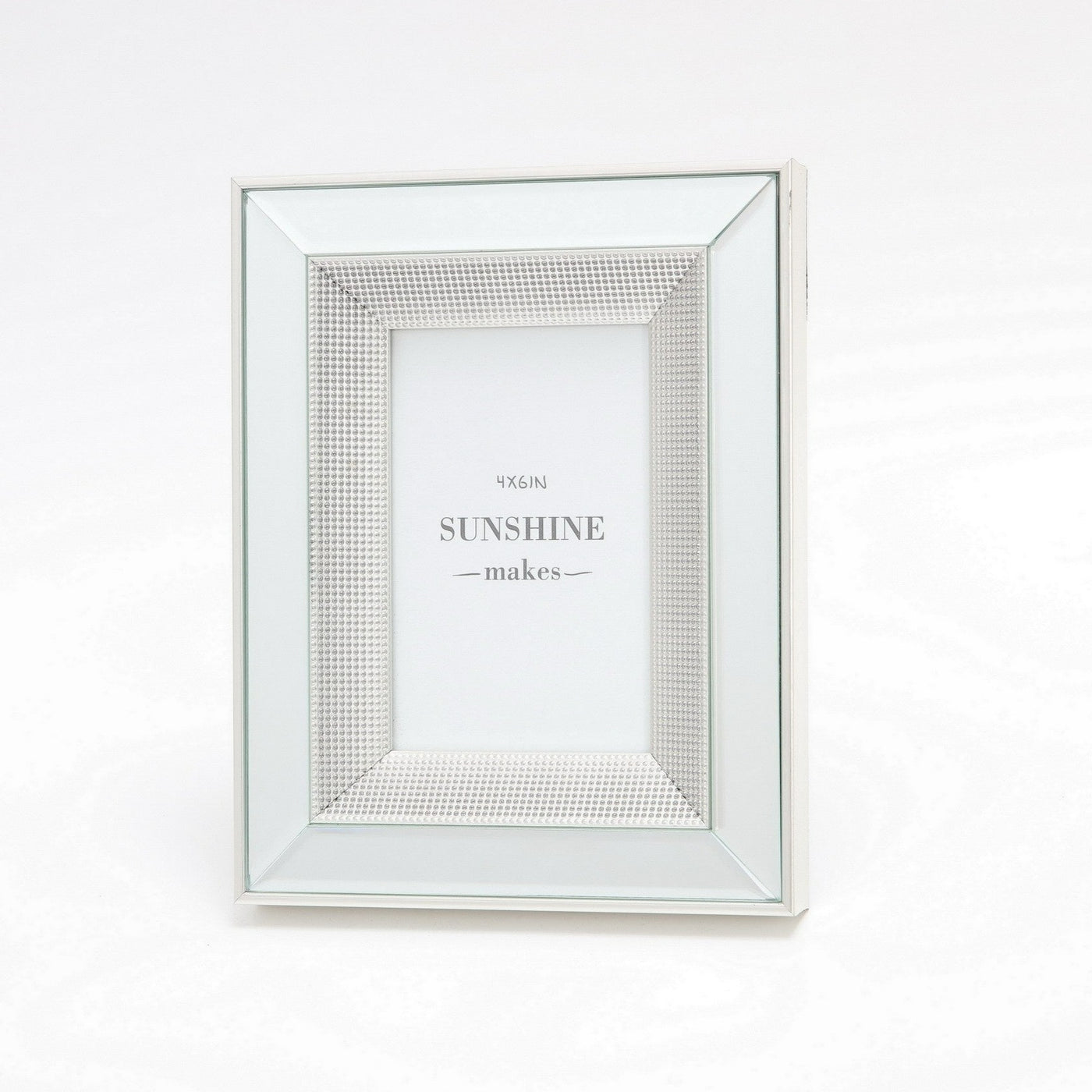 Mirror and Silver Dot Frame 4x6