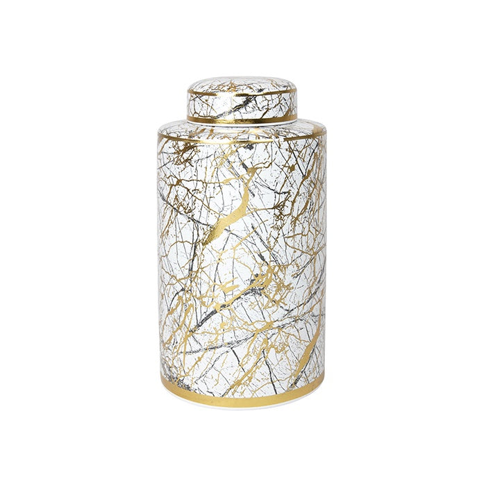 Keil Ceramic White Gold Cannister Large
