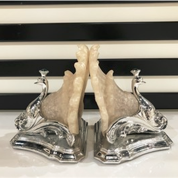 PEACOCK BOOKENDS (SET OF 2)