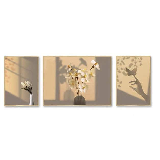 Ambient Flower 3pc Acrylic Wall Art