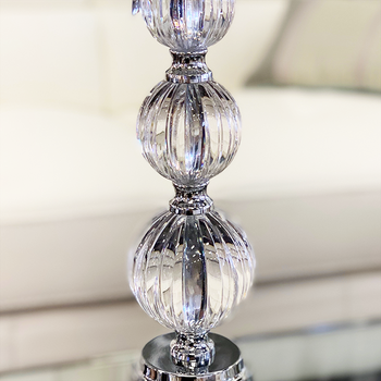 Bloomingdale Glass 3 Ball Base Lamp