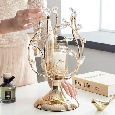 Aviana Crystal Candle Holder (S)