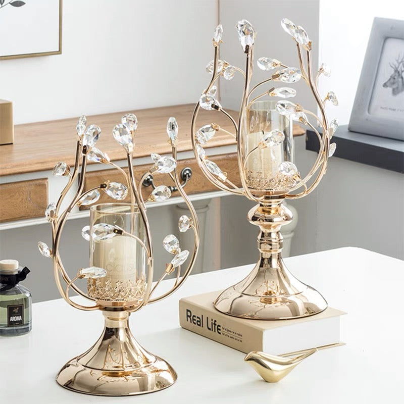 Aviana Crystal Candle Holder (S)