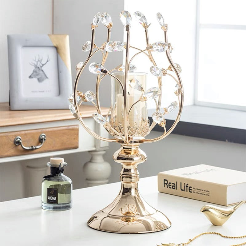 Aviana Crystal Candle Holder (S)