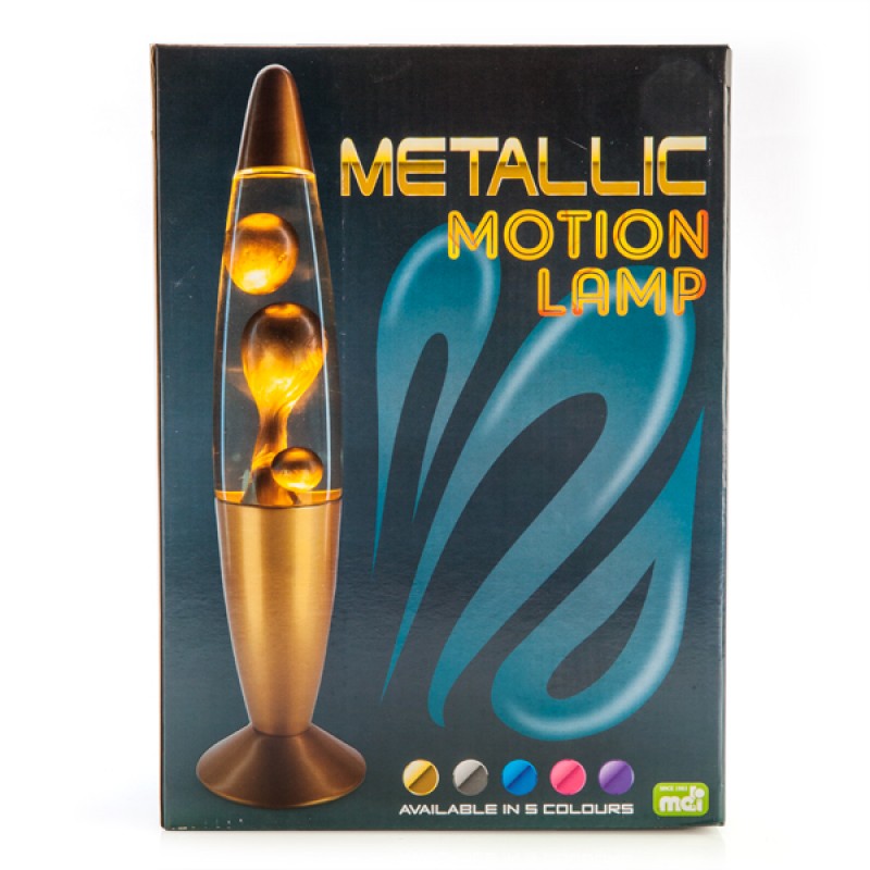 Gold Metallic Magma Motion Lamp