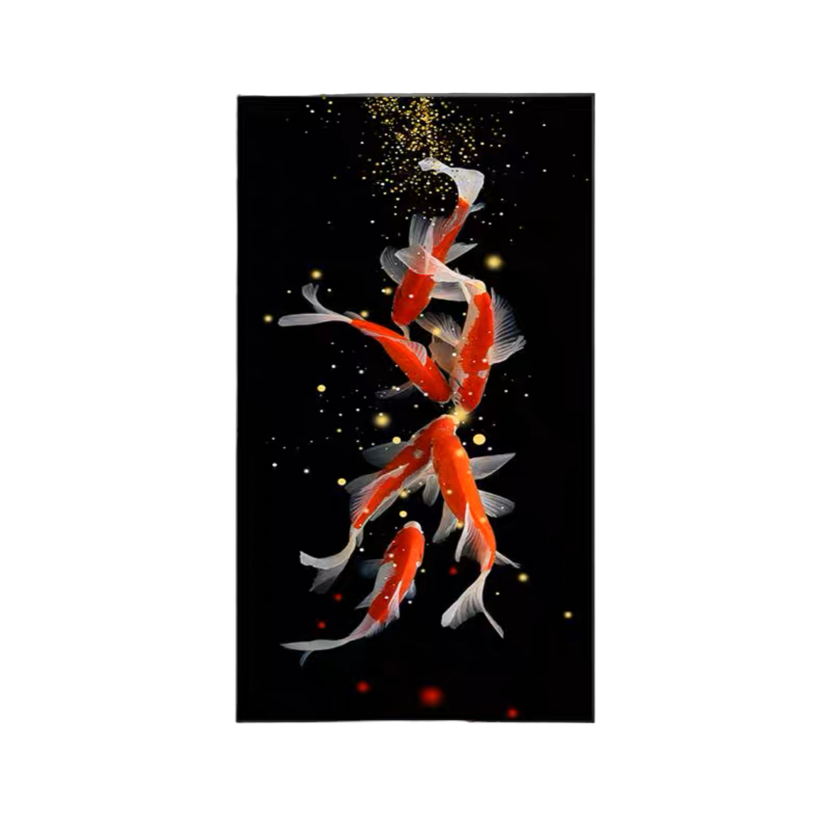 Koi Fish Crystal Wall Art