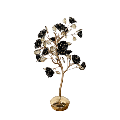 Mystic Rose Table Lamp -Black