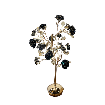 Mystic Rose Table Lamp -Black