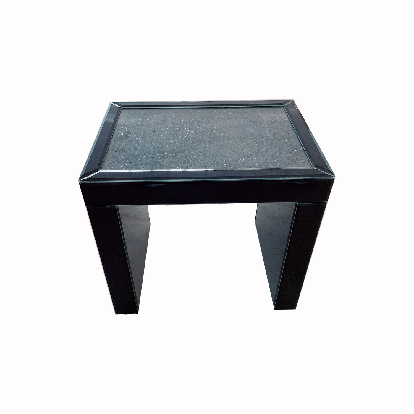 Nero Mirrored Side Table MED
