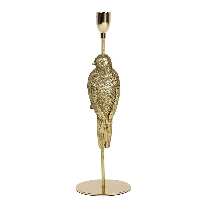COLBY RESIN GOLD QUETZAL CANDLE HOLDER