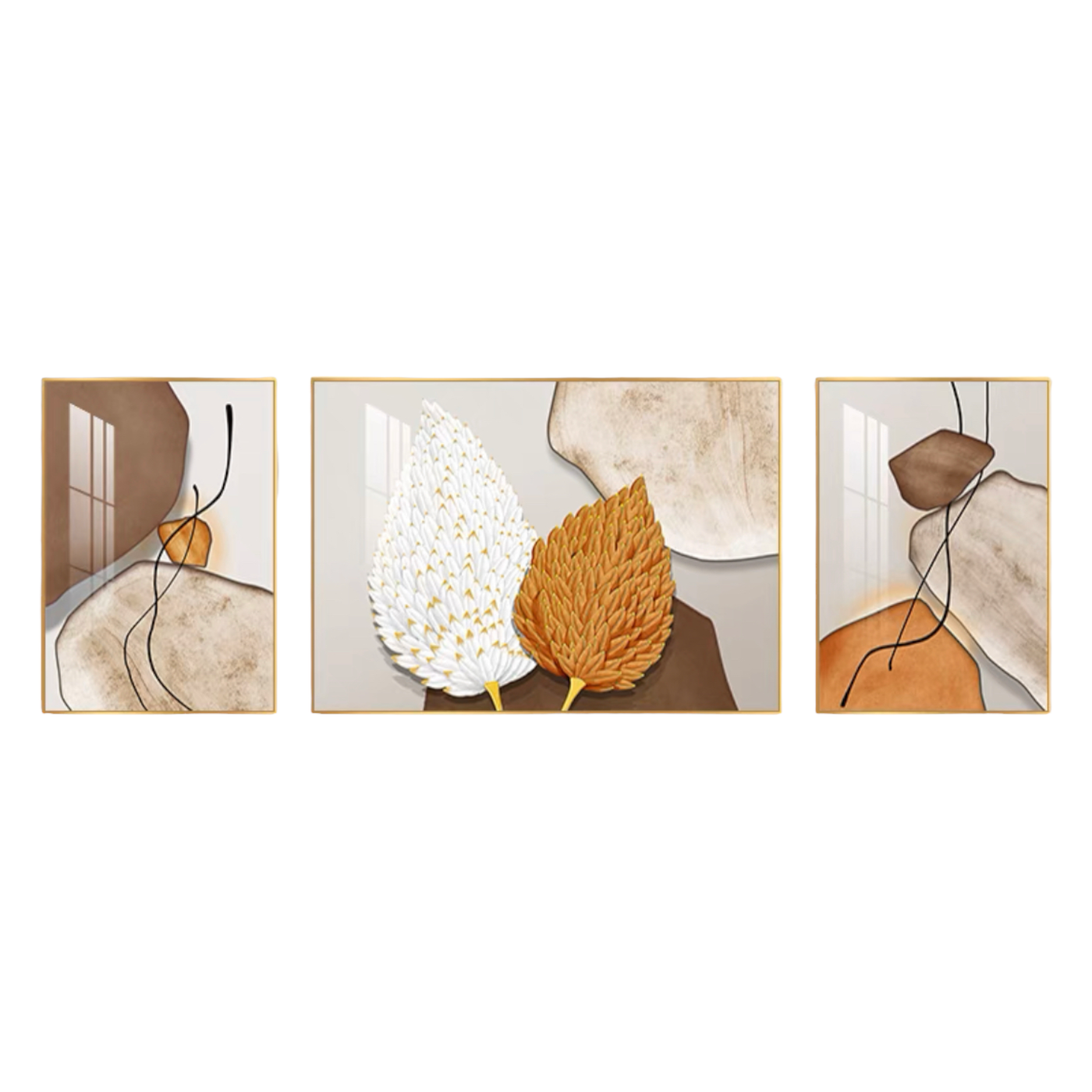 Autumn Hues 3pc Acrylic Wall Art