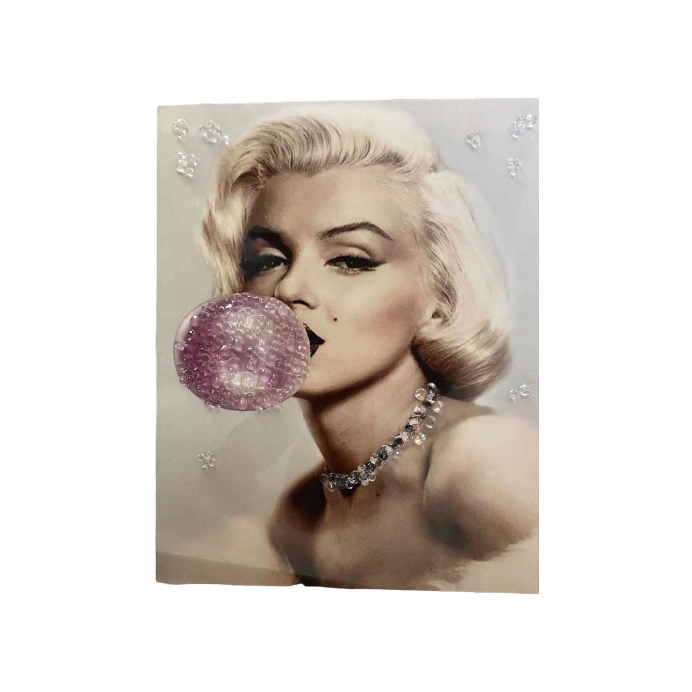 MARILYN PINK CRYSTAL WALL ART