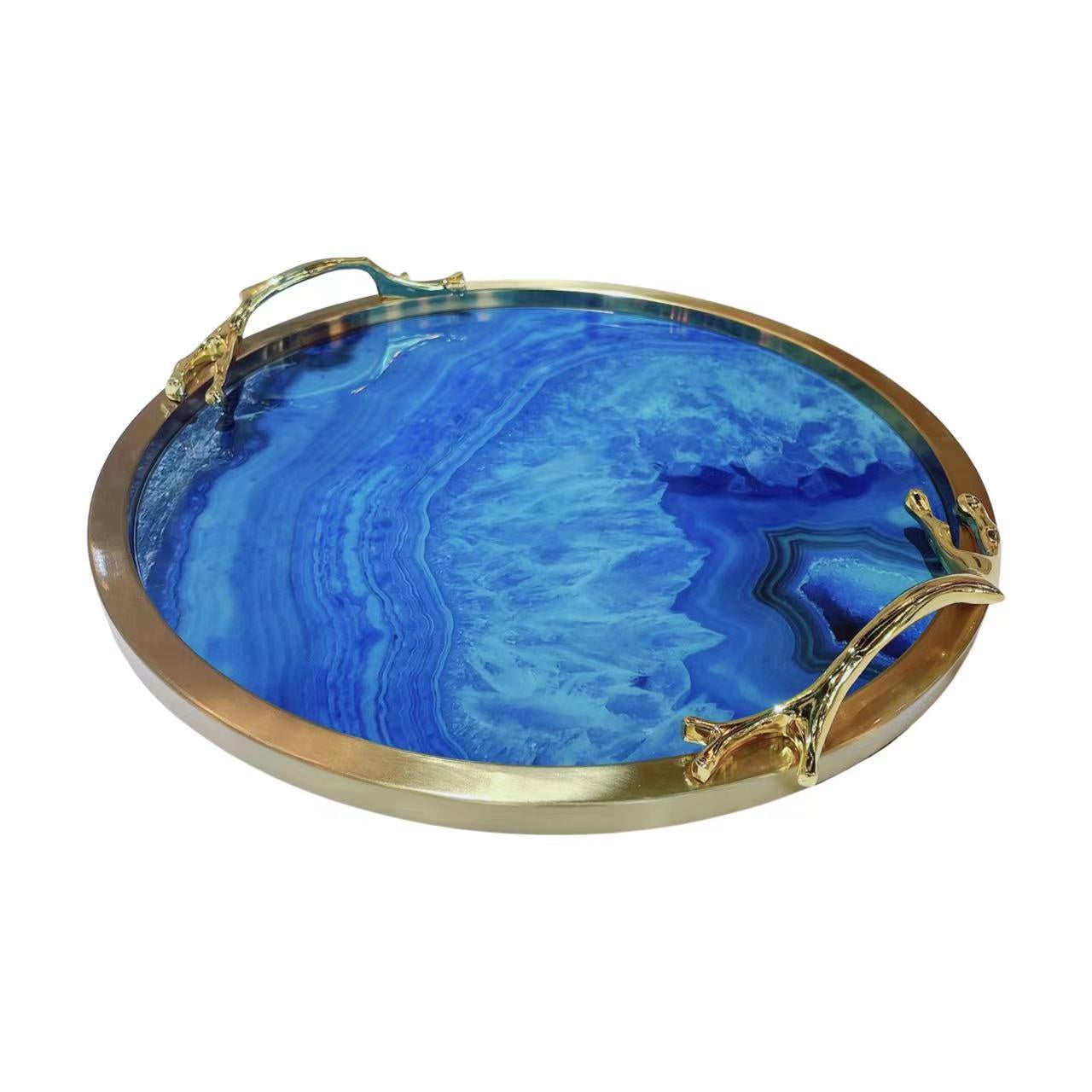 Round Coral Tray