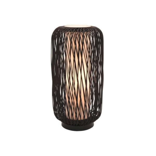 Virgo 1 Light Table Lamp/Choc  Bamboo
