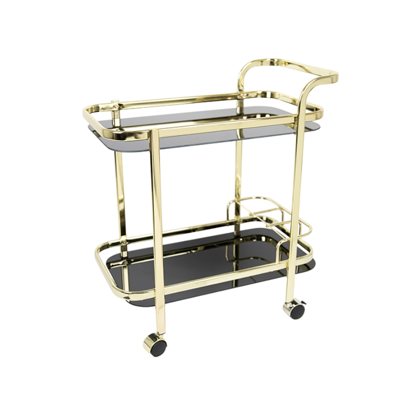 Windsor Black & Gold barcart