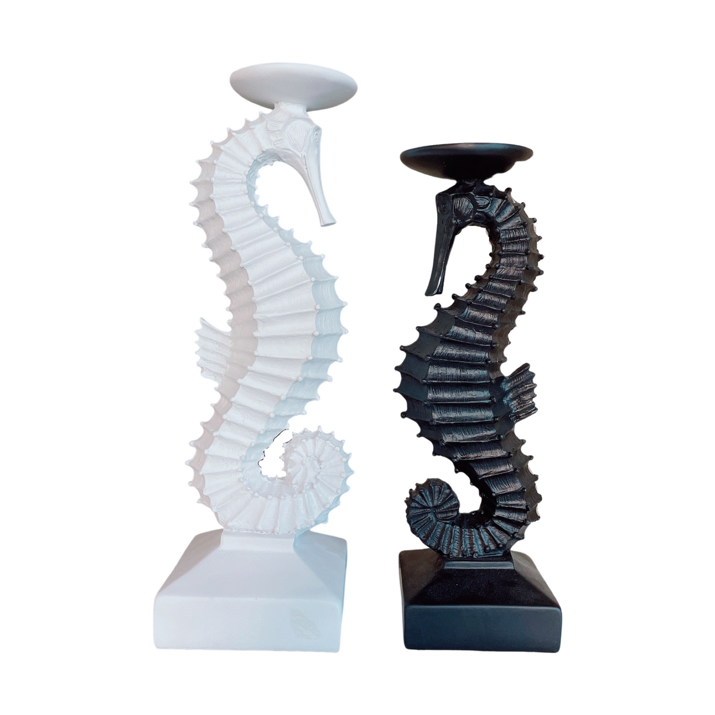 Seahorse Candle Holder Set